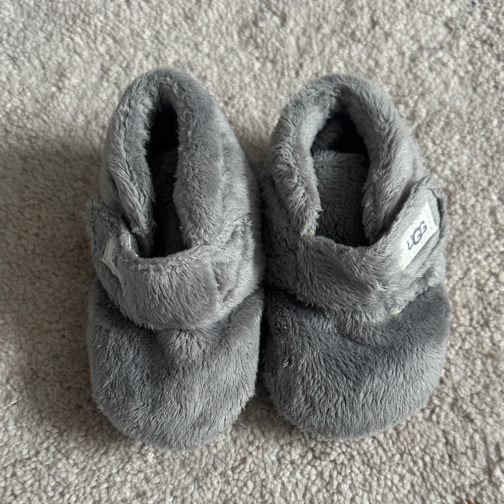Cozy Gray Baby UGG Booties